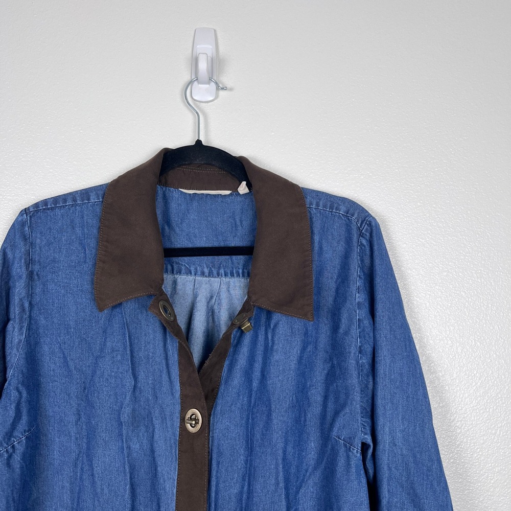 Soft Surroundings Women's Icon Urbina Dress Blue Sz XL - Picture 4 of 7